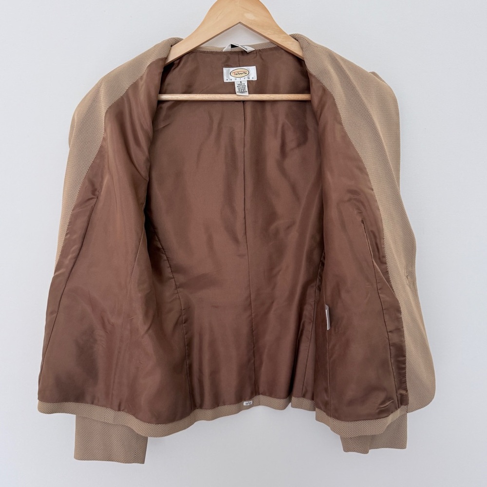 Talbots Camel Single Button Jacket Size 6 - image 6